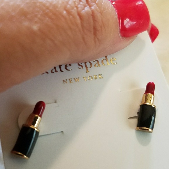 Kate♠Spade 💋Kiss & 💄Makeup Earrings5. - Picture 5 of 6